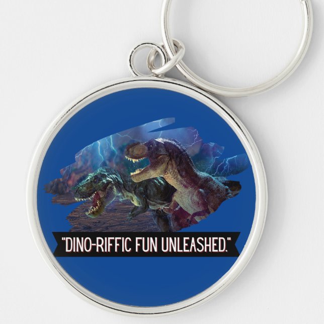 Porte-clés dino - formidable fondu (Devant)