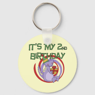 Porte-clés Dinosaur 2ème Anniversaire Tshirts et cadeaux
