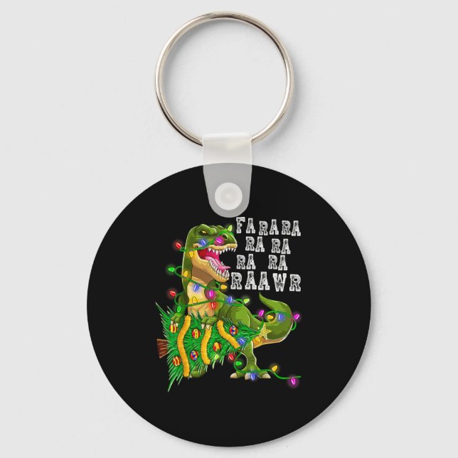 Porte-clés Dinosaur Christmas Fa Ra Rawr Tree Rex Boys Xmas G (Recto)