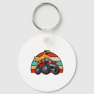Porte-clés Dinosaur Riding Monster Truck Lazy Halloween Costu