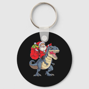 Porte-clés Dinosaur T Rex Noël Père Noël Garçons Hommes Fille