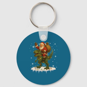 Porte-clés Dinosaur T Rex Noël Santa Garçons Hommes Filles Xm