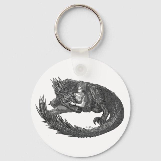 Porte-clés Dinosaure endormi (Recto)