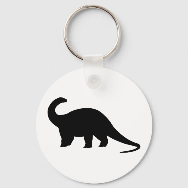 Porte-clés Dinosaure noir (Recto)