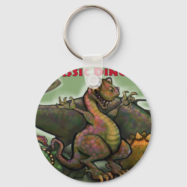 Porte-clés Dinosaures jurassiques (Recto)