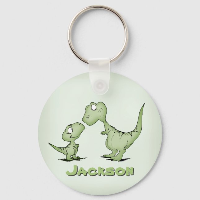 Porte-clés Dinosaurs Personalized (Recto)