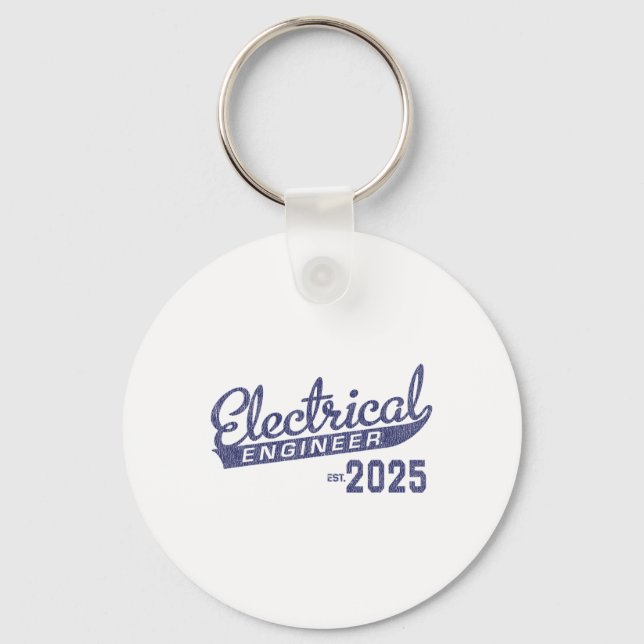 Porte-clés Diplôme de génie électrique 2025 1 (Recto)
