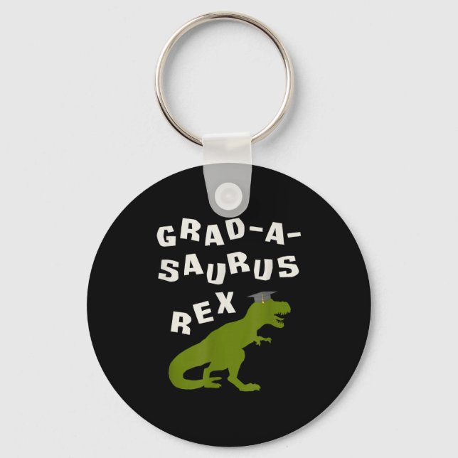 Porte-clés diplômé dinosaure 2026 drôle t rex université haut (Recto)