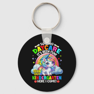 Porte-clés Diplôme en garderie 2025 Unicorn Girl Hello Kinder