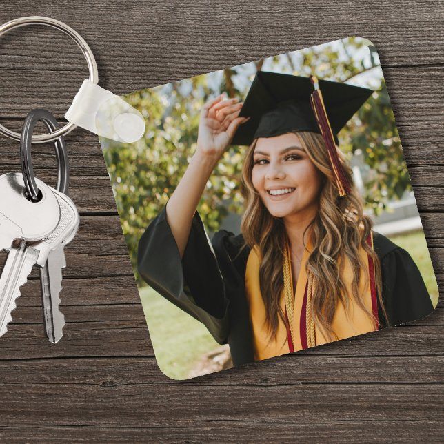 Porte-clés Diplômé - Photo personnalisée (Graduate Personalized Graduation Photo keychain)