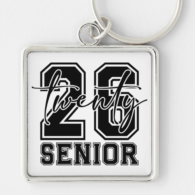 Porte-clés Diplômé senior 2026 (Devant)