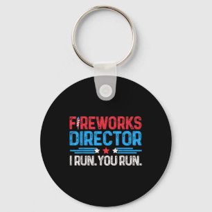 Porte-clés Directeur de Feux d'Artifice I Je Cours Vous Coure