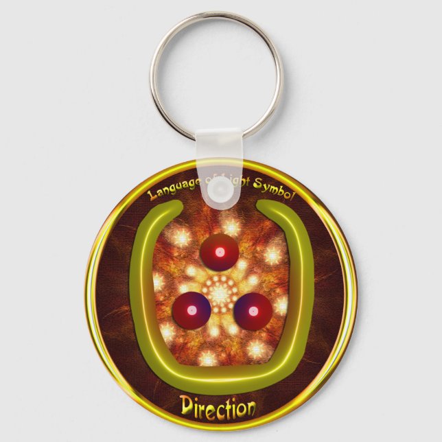 Porte-clés Direction Symbol Art  (Recto)