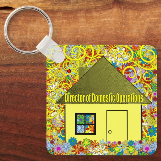 Porte-clés Directrice des Opérations Domestiques - Sur mesure (Recto)