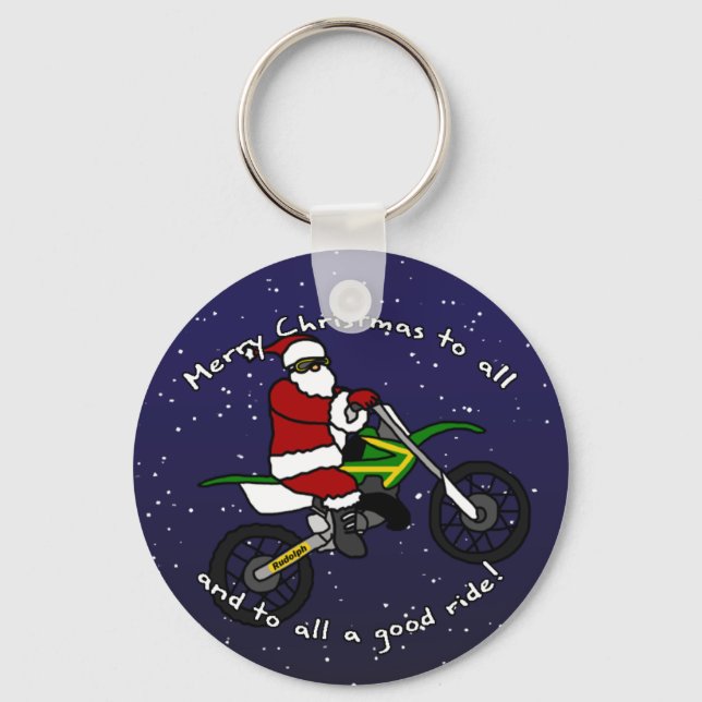 Porte-clés Dirt Bike Santa (Recto)