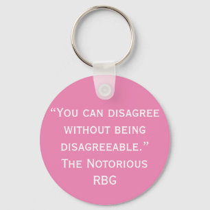 Porte-clés Disagree RBG Quote