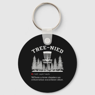 Porte-clés Disc Golf - Arbre stupide drôle Tree-nied Iv 