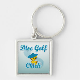 Porte-clés Disc Golf Chick #3