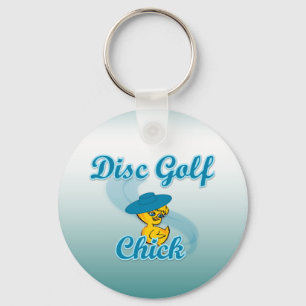 Porte-clés Disc Golf Chick #3