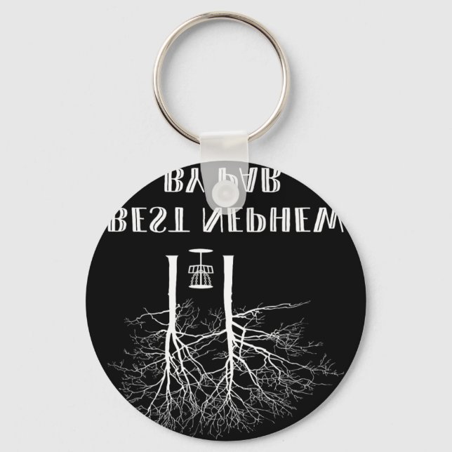 Porte-clés Disc Golf Neveu - Meilleur Neveu Par Par  (Recto)