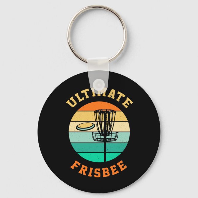 Porte-clés Disc Golf Ultimate Frisbee (Recto)