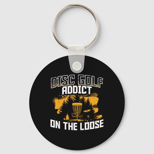 Porte-clés Disc Golf Ultimate Frisbee  (Recto)