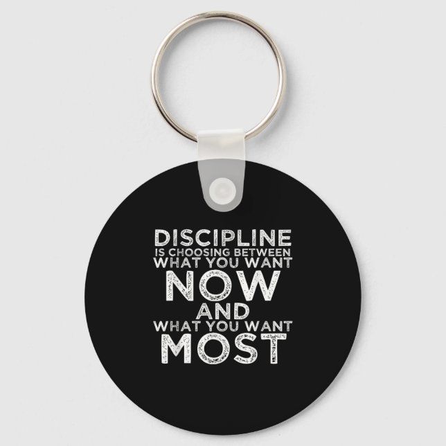 Porte-clés Discipline Citations Motivationnelles Cadeaux Insp (Recto)