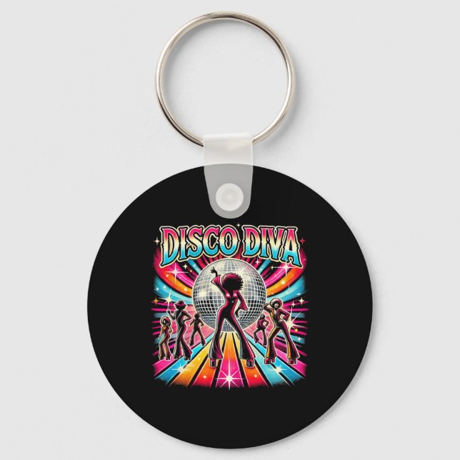 Porte-clés Disco Ball Disco Diva Queen (Recto)
