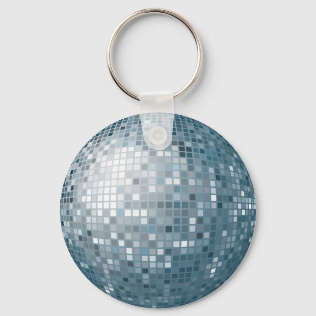 Porte-clés Disco Ball Silver Keychain (Recto)