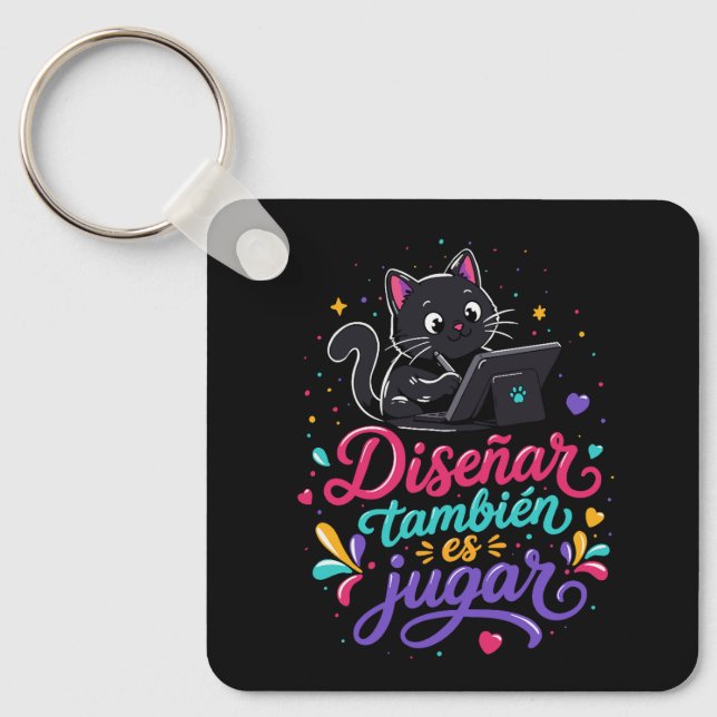 Porte-clés Diseñar también es jugar (Recto)