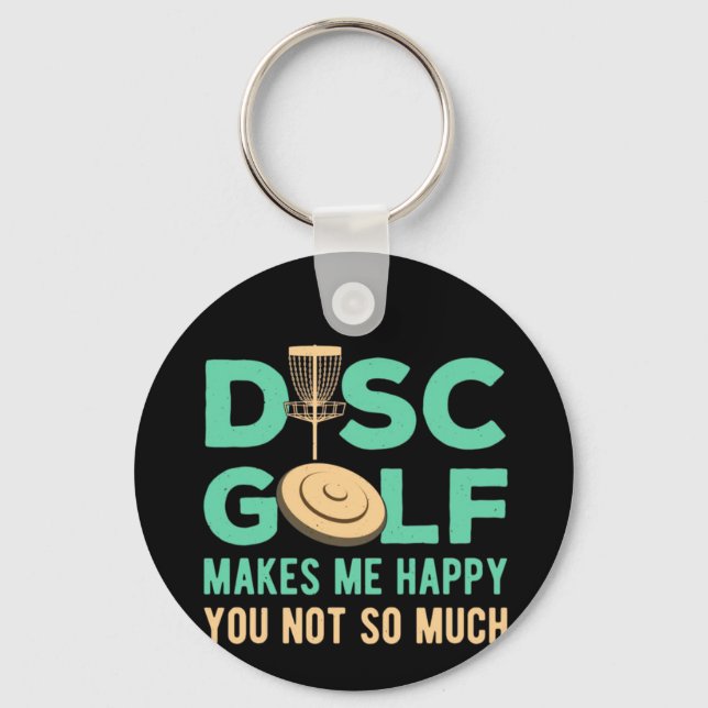 Porte-clés Disk Golf Me Rend Heureux (Recto)