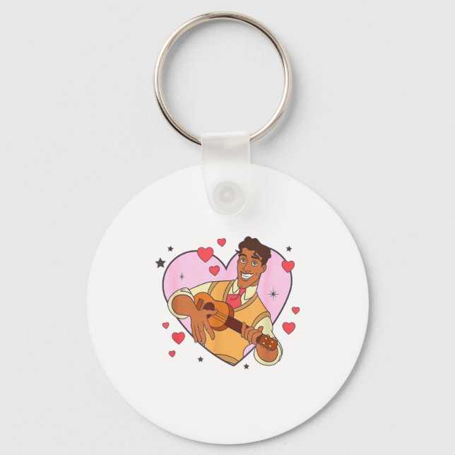 Porte-clés Disney La Princesse Et La Grenouille Saint-Valenti (Recto)