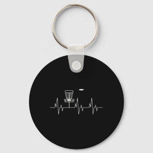Porte-clés Disque de golf drôle battement de coeur Mignon Spo