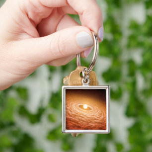Porte-clés Disque De Matériel Autour De Star Fu Orionis.