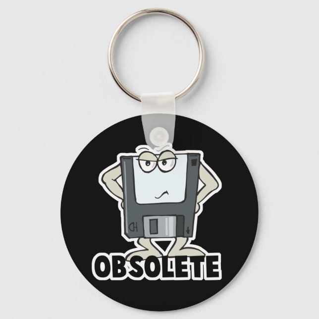 Porte-clés disque dur obsolète drôle (Recto)
