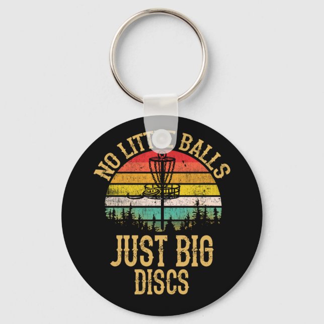Porte-clés Disque Golf Rétro Pas Petites Boules Disque Golf C (Recto)