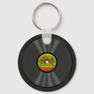 Porte-clés Disque vinyle personnalisé de reggae