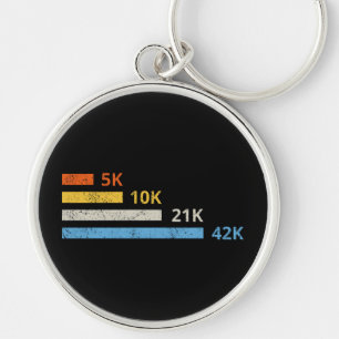 Porte-clés Distances de course II - 5K 10K 21K 42K Marathonie