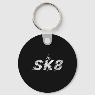 Porte-clés Distressed Sk8 Skate Skater Kids Boys Girls Skateb