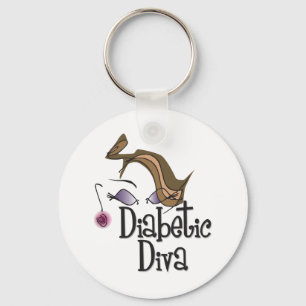 Porte-clés Diva diabétique