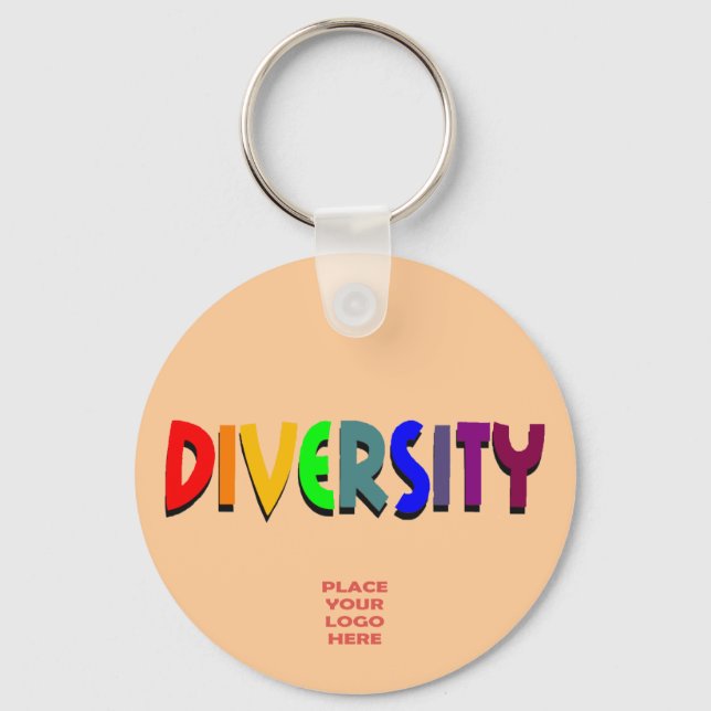 Porte-clés Diversité Porte - clé personnalisé Peach (Recto)