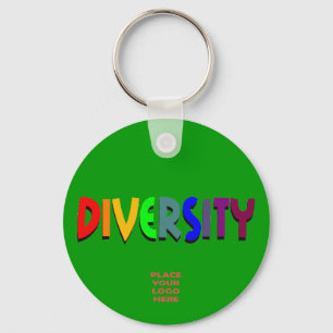 Porte-clés Diversité Porte - clé vert personnalisé