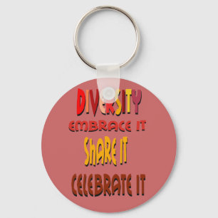 Porte-clés Diversity: Embrace It Keychain
