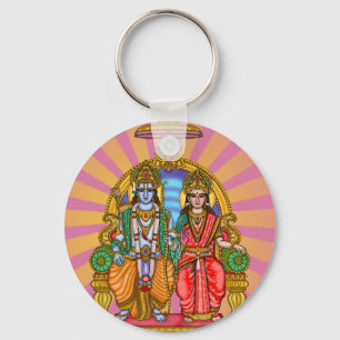 Porte-clés divin Sita Ram