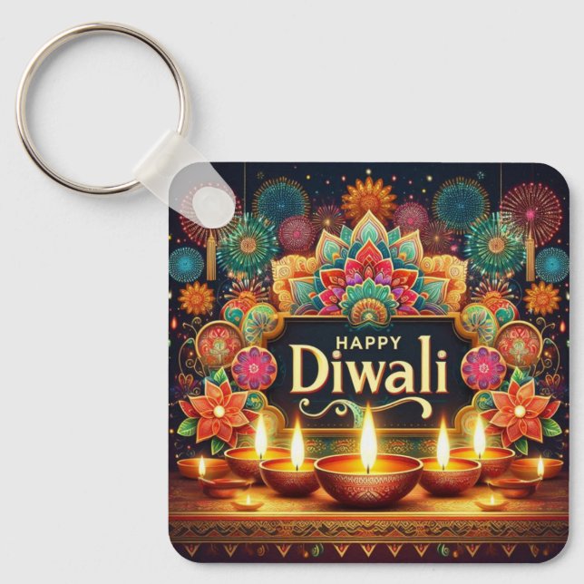 Porte-clés Diwali festif (Recto)