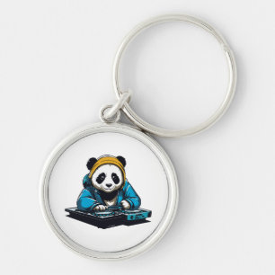 Porte-clés DJ Kawaii Panda