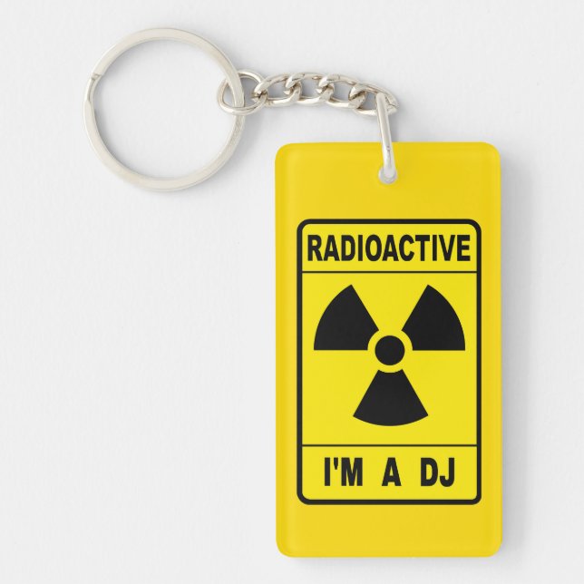 Porte-clés DJ radioactif (Devant)
