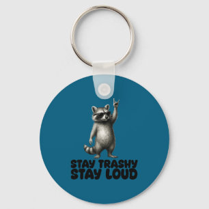 Porte-clés DJ Shades Trash Panda Raccoon Rock