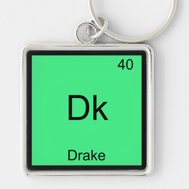 Porte-clés Dk - Drake Funny Chimie Symbole T-Shirt (Devant)