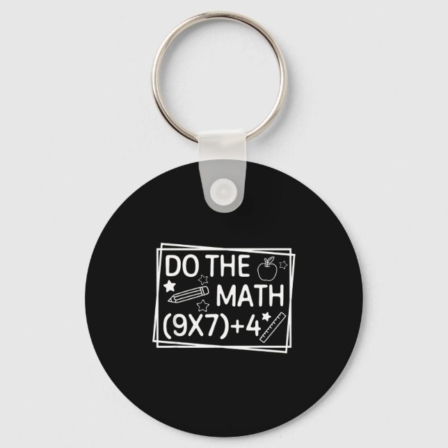 Porte-clés Do The Math 67 Meme Funny Six Seven Men Women Teac (Recto)